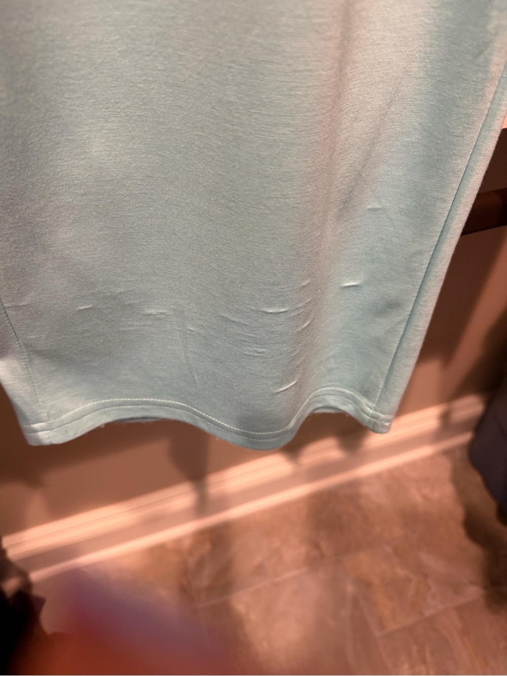 Light Aqua Sleeveless Top & Wide-Leg Lounge Pants Set - Picture 5 of 6